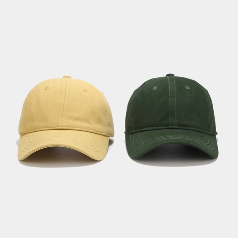 Cotton Baseball Cap Solid Color Adjustable Outdoor Casual Sports Sun Hat For Men Women Minimalist Twill