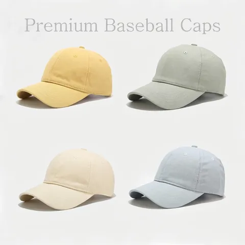 Cotton Baseball Cap Solid Color Adjustable Outdoor Casual Sports Sun Hat For Men Women Minimalist Twill