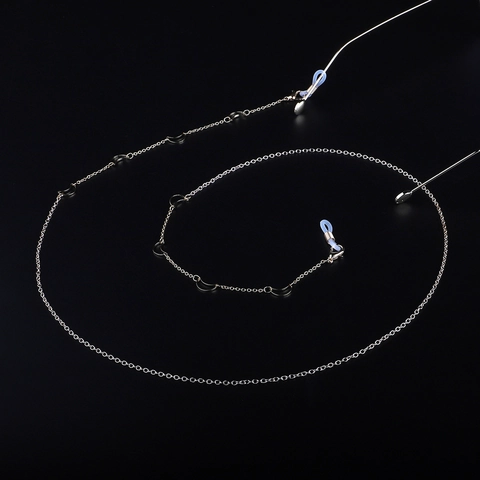 Chaîne De Lunettes Mode Antidérapante En Cuivre Métal Breloque Lune Cordon À Lunettes Minimaliste Fait Main Pour Femmes