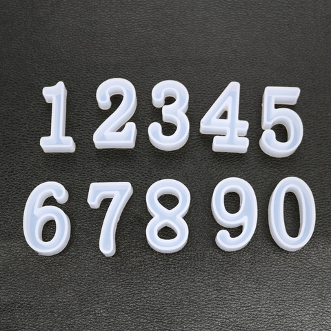 3D Alphabet Letter Number Symbol Silicone Mold DIY Resin Epoxy Casting Mirror Effect Craft Baking Decorative Tool