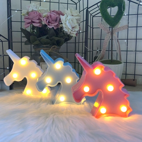 Mini LED Decorative Night Light Plastic Flamingo Cactus Shaped Desktop Lamp For Home Party Festive Warm White Glow