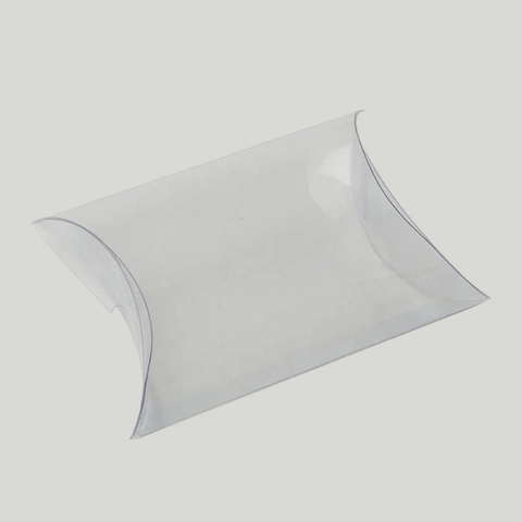 Pillow Gift Box Kraft Paper PVC Transparent Candy Favor Packaging Wedding Party Celebration European Style