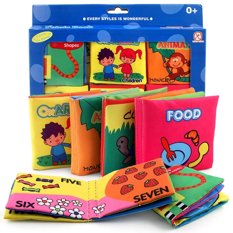 Libros De Tela Suave Para Bebés Juguete Educativo Papel Crujiente Lavable Resistente A Los Desgarros Aprendizaje Temprano Para Infantes