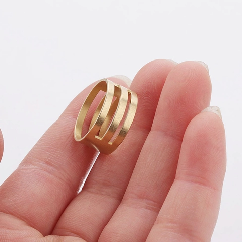 Jump Ring Opener Tool Brass Finger Ring Circular Closer For DIY Jewelry Making Crafts Professional Hand Tool
