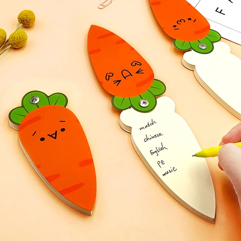 Blocco Note A Spirale A Forma Di Carota Quaderno Di Parole Portatile In Carta Con Espressioni Carine Regalo Cancelleria