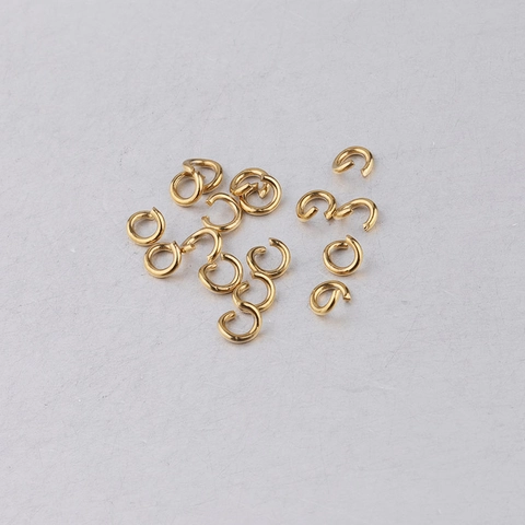 Stainless Steel Open Jump Rings Colorful Electroplated Connectors For DIY Jewelry Making Necklaces Earrings