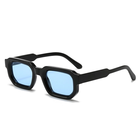 Gafas De Sol Cuadradas Retro Montura Gruesa Protección UV PC Moda Exterior Tendencia Para Hombres Mujeres Hexagonales Gruesas