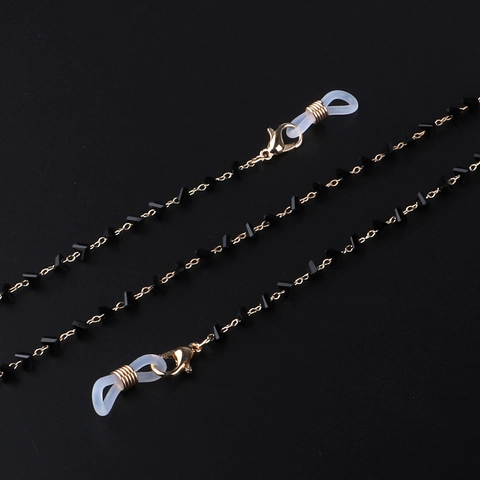 Catena Occhiali Moda Metallo Perline Geometriche Antiscivolo Cordino Anti Perdita Per Occhiali Da Sole Accessori