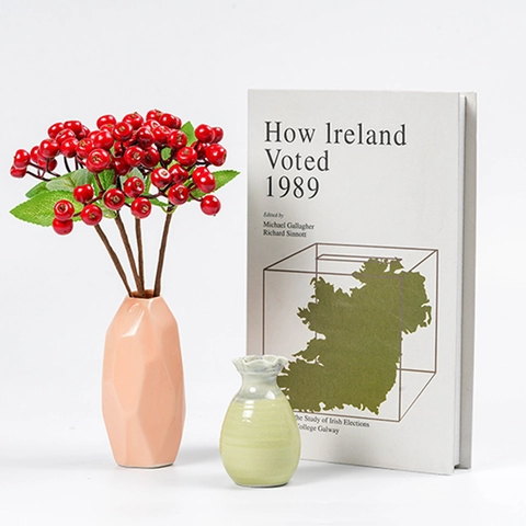 Künstliche Rote Beeren Zweig Falsche Apfelstiele Mit Grünen Blättern Für Weihnachten Haus Dekoration DIY Blumenarrangement Handwerk