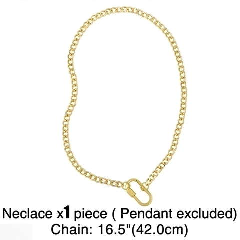 Cuban Chain Ketting Met Initial Letter Hanger Koper 18K Verguld Zirkoon Hip Hop Punk Mode Sieraden Voor Heren Dames