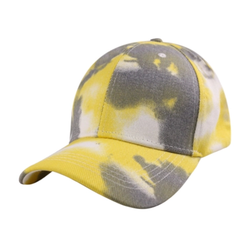Tie Dye Baseball Cap Baumwolle Verstellbar Gebogene Krempe Sechs Panel Sonnenschutz Hut Outdoor Streetwear Unisex