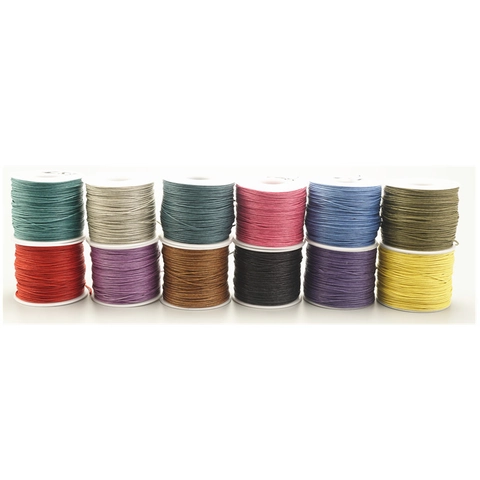 Cordino In Cotone Cerato Filo Per Perline Corda Per Creazione Di Gioielli Braccialetto Fai Da Te Materiale Per Macramè Intrecciato