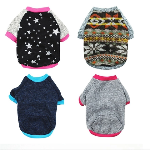 Haustier Hund Katze Hoodie Fleece Gefüttert Baumwolle Strick Warm Herbst Winter Pullover Ich Liebe Meine Mama Papa Druck