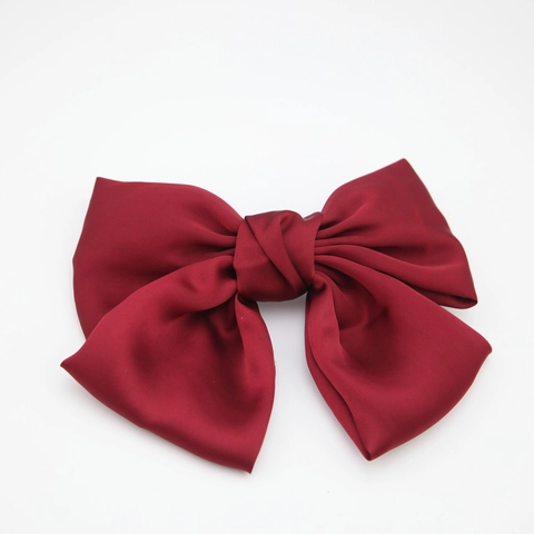 Große Satin Schleife Haarspange Elegante Übergroße Stoffspange Entenschnabelclip Haargummi Pferdeschwanzhalter Für Damen Accessoire