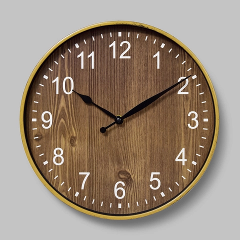 Wandklok Stil Rond Kunststof Frame Glas Modern Quartz Uurwerk Arabische Cijfers Woonkamer Decoratie