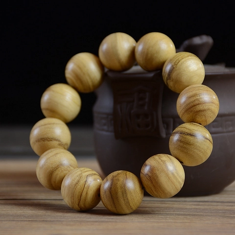 Bracciale Buddista Mala Grani Di Preghiera Legno Profumo Di Latte Legno Di Agar Meditazione Zen Fatto A Mano Gioielli Etnici Uomo Donna