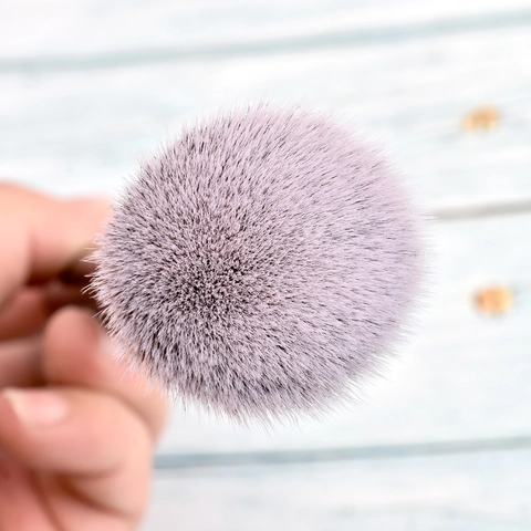 Professional Foundation Brush Soft Synthetic Bristles Wood Handle Flat Top Angled Face Contour Blush Cosmetic Tool