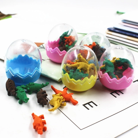 Creatieve Schattige Dinosaurus Baby Gum Set Cartoon Dier Rubberen Gummen Voor Kinderen Schoolbenodigdheden Cadeau