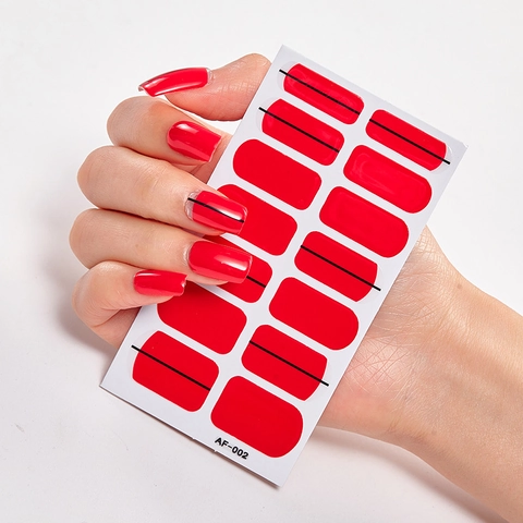 Full Cover Nail Art Stickers Zelfklevend PET Waterdicht Langdurige DIY Manicure Wraps Glitter Geometrische Gemengde Ontwerpen