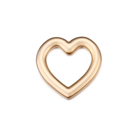 Dijes De Acero Inoxidable En Forma De Corazón Colgantes Huecos Pulidos Para Fabricación De Joyas DIY Accesorios Pulseras