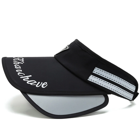 Sonnenblende Hut Einziehbarer Rand Leere Top Kappe Polyester Atmungsaktiv UV Schutz Outdoor Sportlich Unisex Verstellbar