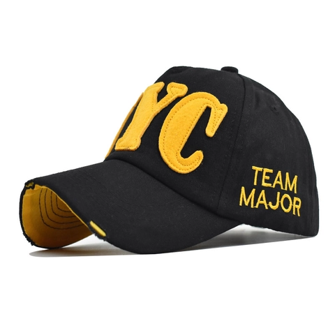 Cappello Da Baseball Ricamato NYC Cotone Lavato Consumato Vintage Retrò Streetwear Cappello Da Sole Regolabile Uomini Donne