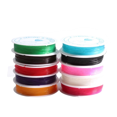 Elastic Crystal String Cord For DIY Jewelry Making Beading Bracelet Necklace Strong Stretchy Polyurethane Colorful
