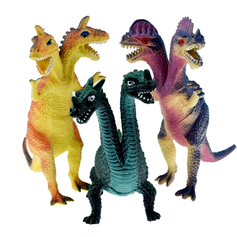 Giocattolo Modello Di Dinosauro Mostro Drago A Due Teste Plastica Consistenza Realistica Creatura Fantastica Regalo Per Bambini Ragazzi
