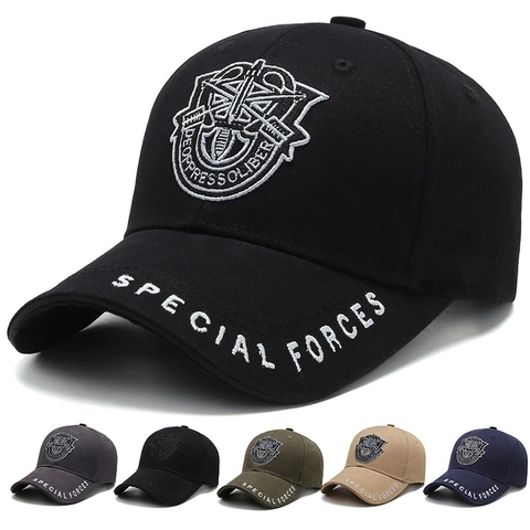 Berretto Da Baseball Ricamato Special Forces Cotone Stile Militare Tattico Cappello Regolabile Uomo E Donna