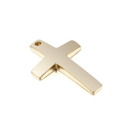 Colgantes De Cruz Minimalistas Acero Inoxidable Pulido Para Creación De Joyas Collar DIY Amuletos Religiosos
