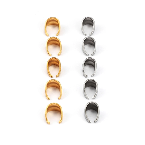 Enganches Para Colgantes De Acero Inoxidable Conectores Con Textura De Rayas Para Hacer Joyas DIY Collar Pulsera