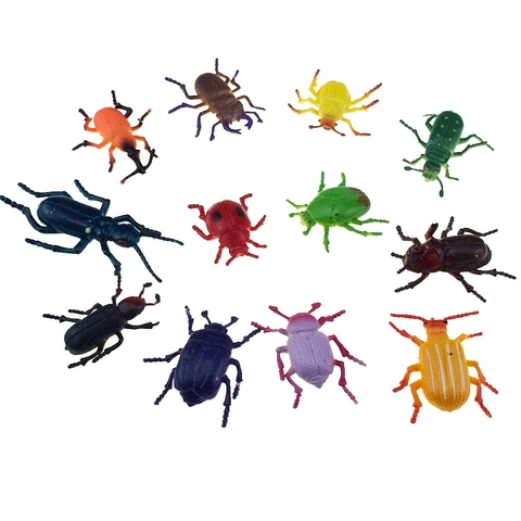 Simulatie Kever Insectenmodellen Kleurrijke Plastic Dierfiguren Educatief Natuurwetenschappelijk Speelgoed Voor Kinderen Grap Requisites Decoratie
