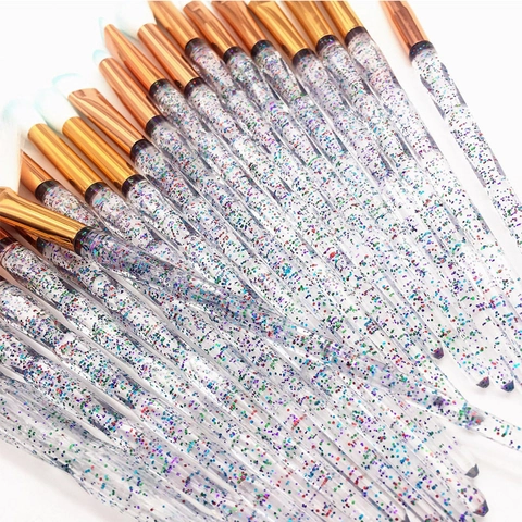 Professionelle Make-up-Pinsel Diamantschliff Verlaufsgriff Synthetikfaser Lidschatten Puder Grundierung Beauty-Tools