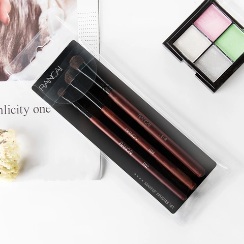 Professional Eyeshadow Smudge And Detail Brushes Pony Hair Wood Handle Aluminum Ferrule Portable Travel Makeup Tools