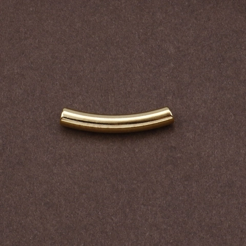 Cuentas Espaciadoras De Tubo Hueco Curvado De Acero Inoxidable Accesorios Para Hacer Joyas DIY Para Collar Pulsera