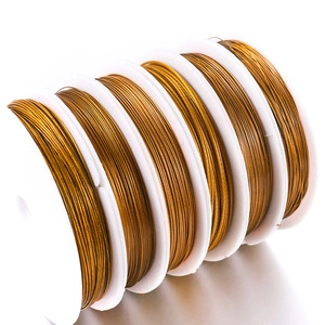 Gold Stainless Steel Beading Wire For Jewelry Making DIY Craft Tarnish Resistant Metal Thread Jewelry Making Findings