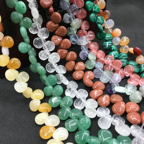 Teardrop Natural Crystal Agate Loose Beads DIY Jewelry Making Accessories Retro Stone Charms For Earrings Hairpins