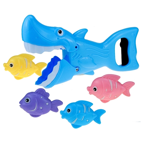 Giocattoli Da Bagno Pinza Squalo Plastica Meccanica Gioco Cattura Animali Marini Per Bambini Piccoli Divertimento Interattivo