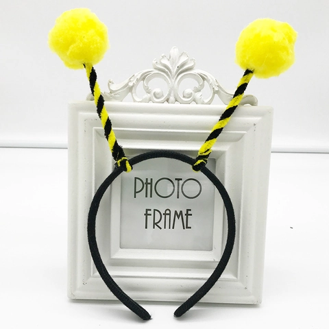Insekten Antenne Stirnband Kunststoff Plüsch Pom Pom Kinder Performance Party Cosplay Kostüm Zubehör