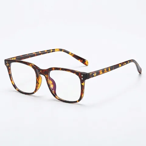 Occhiali Anti Luce Blu Quadrati TR90 Design Retro Con Borchie Blocco Luce Blu Montatura Ottica Unisex