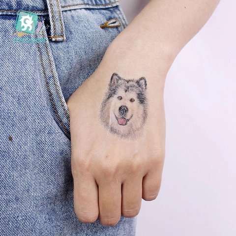 Pegatinas De Tatuajes Temporales Impermeables Lindos Animales De Dibujos Animados Gatos Perros Conejos Unicornios Arte Corporal Niños Mujeres