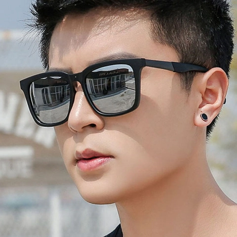 Square Sunglasses UV400 Protection PC Frame Resin Lens Oversized Fashion Hip Hop Trendy Eyewear Men Women Unisex