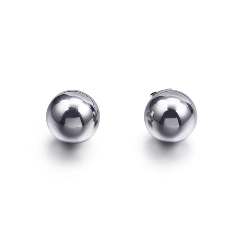 Polierte Kugelstecker Aus Edelstahl Minimalistischer Geometrischer Modeschmuck Für Damen