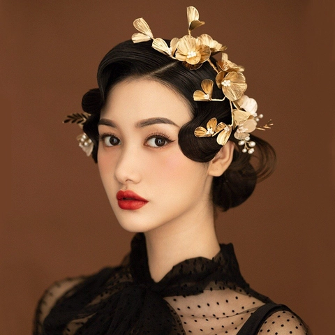 Fascia Per Capelli Da Sposa Fatta A Mano Lega Rame Künstliche Perle Finta Strass Accessorio Capelli Matrimonio Elegante Donna