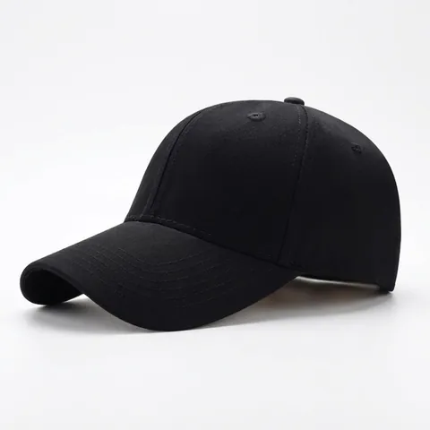 Classic Cotton Baseball Cap Adjustable Sun Protection Hat Solid Color Curved Brim 6-Panel Summer Sports Cap For Adults Kids