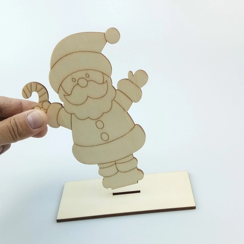 Ornements Noël Bois Bureau DIY Non Peints Père Noël Bonhomme De Neige Renne Arbre Décor De Table Joyeuses Fêtes