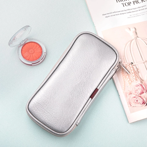 Tragbare Make-up Pinsel Organizer Tasche PU Leder Reise Kosmetiktasche Mit Reißverschluss Für Beauty Tools