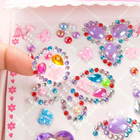 3D Rhinestone Gem Stickers Colorful Acrylic Crystal DIY Decoration For Phone Case Journal Craft Gift For Kids Girls