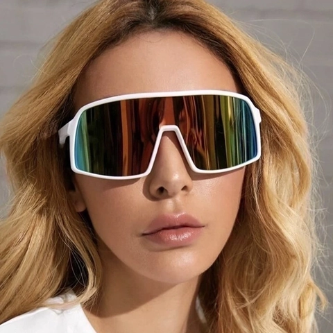 Oversized Sports Sunglasses PC Shield Lens UV400 Protection Windproof Cycling Glasses For Men Women Outdoor Running