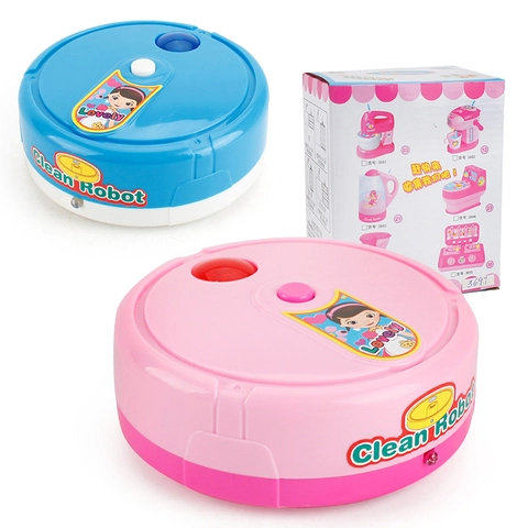 Giocattolo Robot Spazzino Elettrico Simulazione Musicale Evitamento Ostacoli Aspirapolvere Plastica Gioco Di Ruolo Bambini
